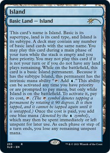 Island (#255) (The Full-Text Lands) (foil)